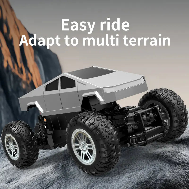 All-Terrain Metal Remote Control Rock Crawler - 1:18 Scale Monster Truck for Boys and Girls, 2.4 GHz Cyber RC Vehicle, 4WD Off-Road Pickup with Independent Suspension, Ideal for Ages 6+ - Traxxas Racing Compatible