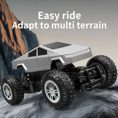 All-Terrain Metal Remote Control Rock Crawler - 1:18 Scale Monster Truck for Boys and Girls, 2.4 GHz Cyber RC Vehicle, 4WD Off-Road Pickup with Independent Suspension, Ideal for Ages 6+ - Traxxas Racing Compatible