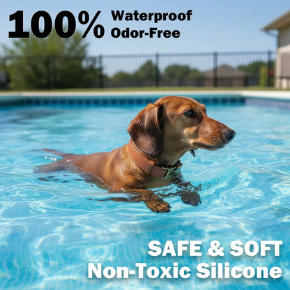 Waterproof Dog Collar That Doesn'T Smell Soft Silicone with Strong Metal Buckle