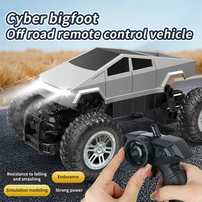 All-Terrain Metal Remote Control Rock Crawler - 1:18 Scale Monster Truck for Boys and Girls, 2.4 GHz Cyber RC Vehicle, 4WD Off-Road Pickup with Independent Suspension, Ideal for Ages 6+ - Traxxas Racing Compatible