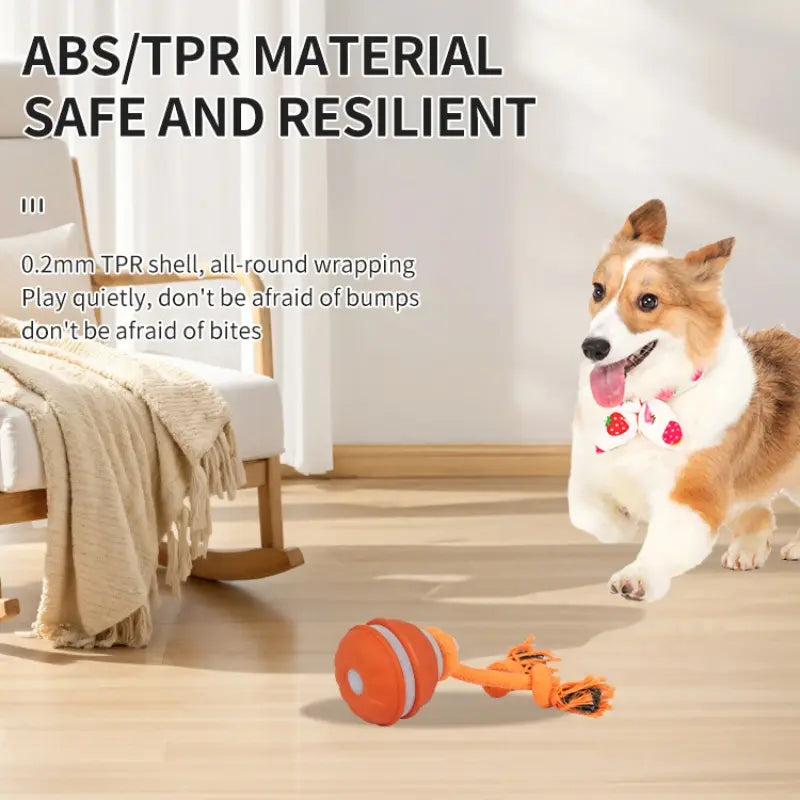 Smart Rolling Ball Toy for Dogs - Electric Indoor Training Ball for Pet Stimulation and Engagement, Durable Bite-Resistant Design for Boredom Relief