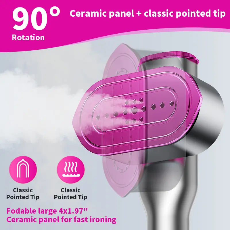 Dr.Flash Garment Steamer for Clothes, Portable Travel Clothing Steamer Iron, 7 Mode with LED Display, 5S Fast Heating, 90° Swivel Handle, New Year Gift,Summervibes Summerwins