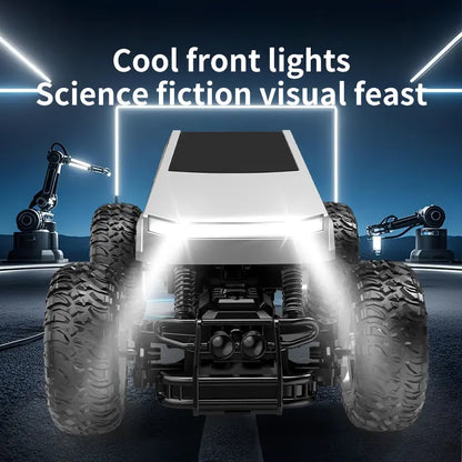 All-Terrain Metal Remote Control Rock Crawler - 1:18 Scale Monster Truck for Boys and Girls, 2.4 GHz Cyber RC Vehicle, 4WD Off-Road Pickup with Independent Suspension, Ideal for Ages 6+ - Traxxas Racing Compatible