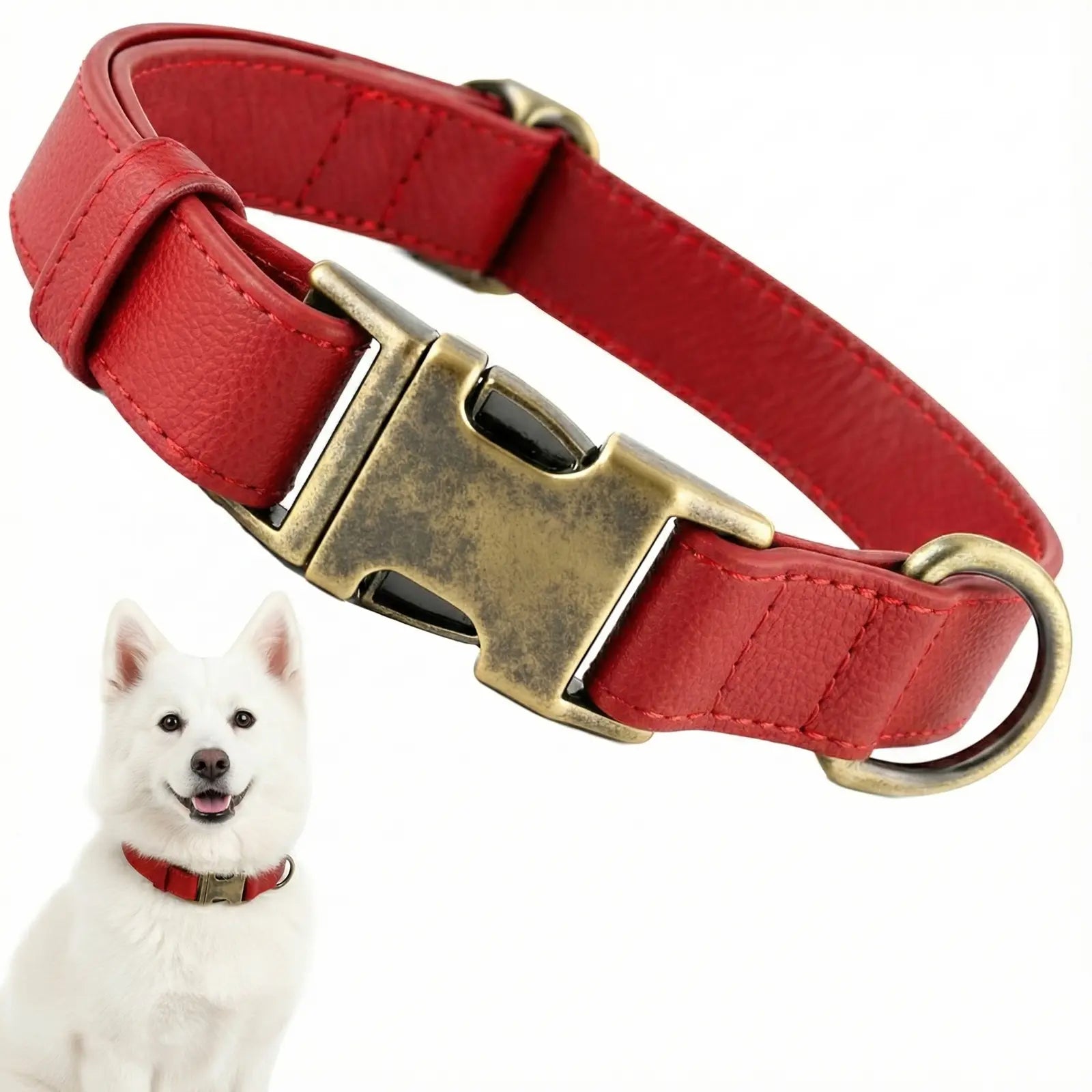 Waterproof Dog Collar That Doesn'T Smell Soft Silicone with Strong Metal Buckle