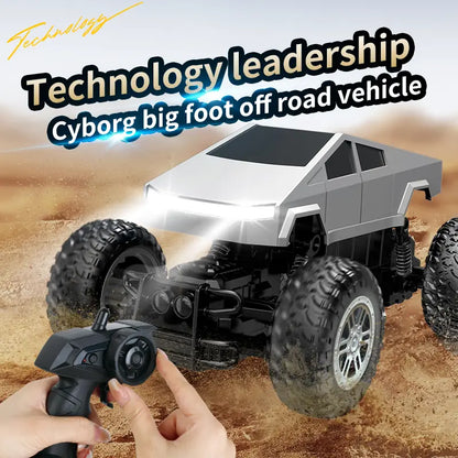 All-Terrain Metal Remote Control Rock Crawler - 1:18 Scale Monster Truck for Boys and Girls, 2.4 GHz Cyber RC Vehicle, 4WD Off-Road Pickup with Independent Suspension, Ideal for Ages 6+ - Traxxas Racing Compatible