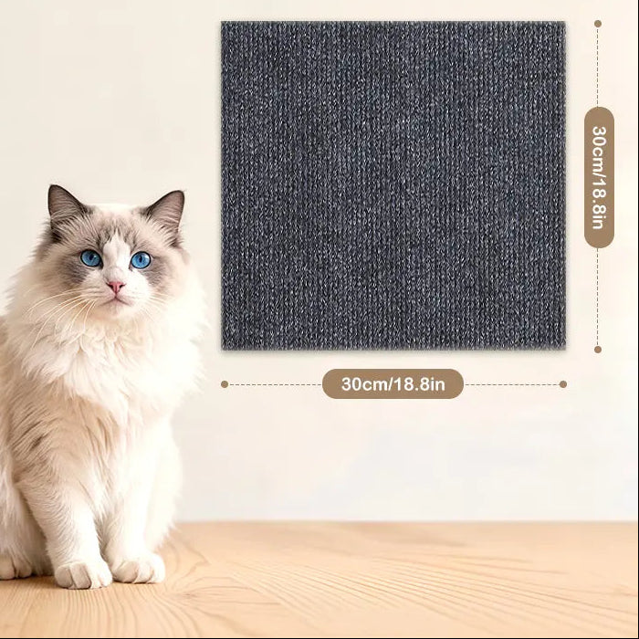 [Free Gift]Diy Cat Scratch Furniture Protect Sticker Cat Scratch Scratcher Couch Protector Cat Scratching Mat Furniture Pads Sofa Protecter Freely Cut and Pasted 4Pcs 11.8*11.8Inch Four Colors to Choose or 1Pc 39.3*11.8Inch