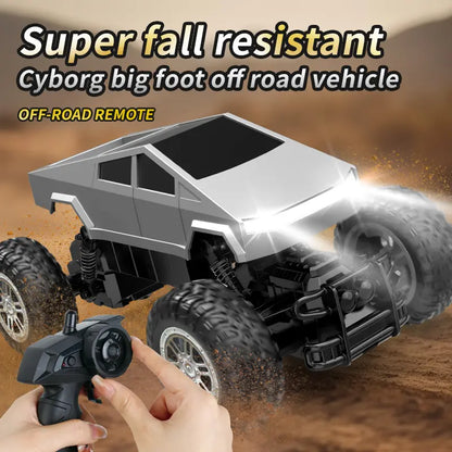 All-Terrain Metal Remote Control Rock Crawler - 1:18 Scale Monster Truck for Boys and Girls, 2.4 GHz Cyber RC Vehicle, 4WD Off-Road Pickup with Independent Suspension, Ideal for Ages 6+ - Traxxas Racing Compatible